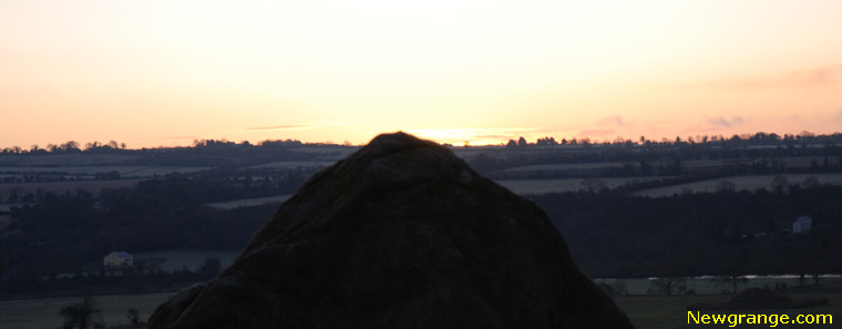 A promising horizon viewed from the entrance to Newgrange