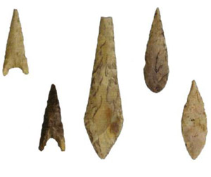 Flint arrowheads