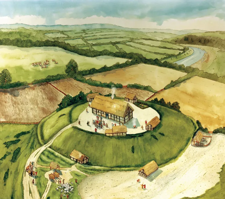 Early Christian Knowth, 8th to 12th century CE | Illustration by Paul Francis from Knowth and Brú na Bóinne