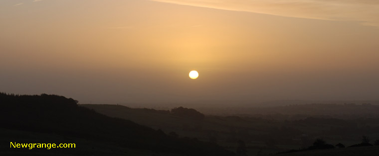 The sun getting brighter at Loughcrew Cairn T