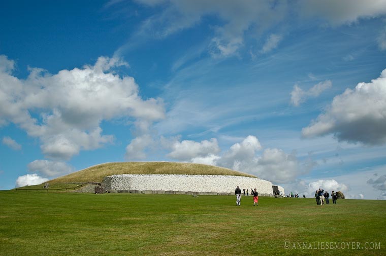 Newgrange blue sky